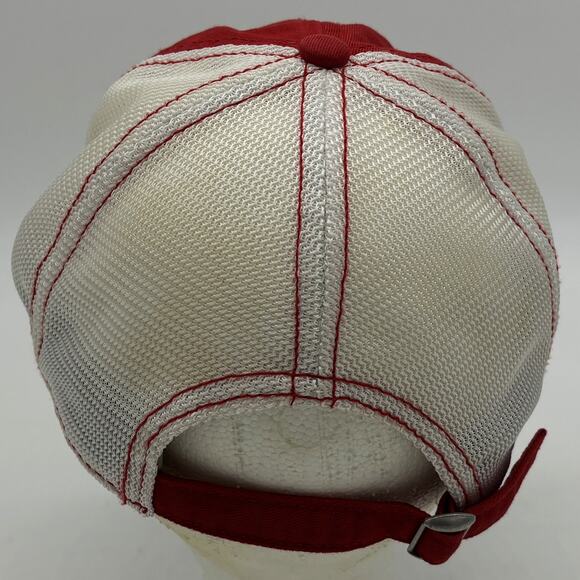 NCAA Ohio State Buckeyes Hat Mens OSFA Strapback Adjustable Plaid Bill Mesh Cap - Picture 3 of 8